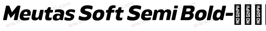 Meutas Soft Semi Bold字体转换